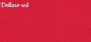 Цвет экокожи Dollaro Red для медицинской банкетки со спинкой БС01, 2-х местной